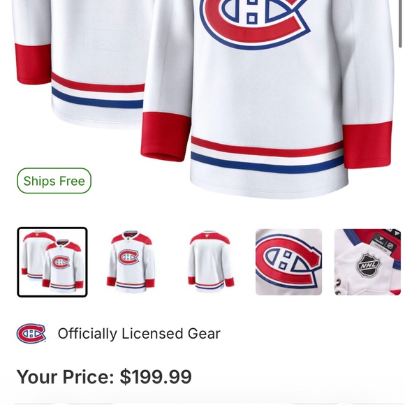 adidas Montreal Canadiens NHL Official Jersey - Picture 2 of 6